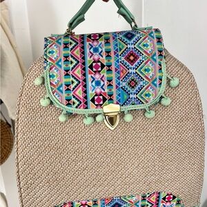 backpack 
Colorful Geometric Patterned Women's Bag